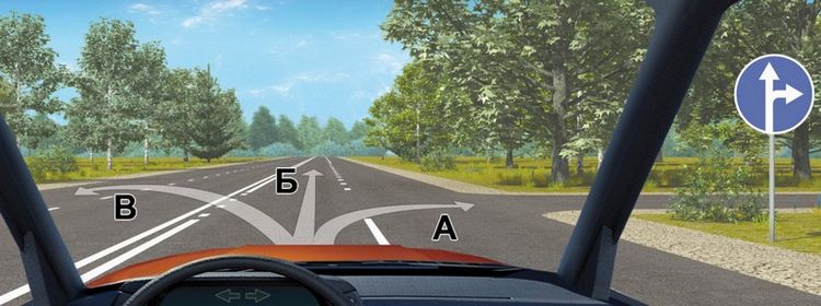 You can continue the movement: Only on trajectory A. On trajectories A or B. alo
